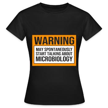 Microbiology Biology Biological Biologist - Women's T-Shirt - black - Front - AI Model Female 172 dark (172cm)