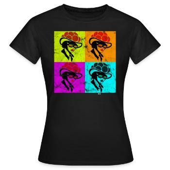 Black Forest girls gift for girls Bollenhut - Women's T-Shirt - black - Front - AI Model Female 172 dark (172cm)