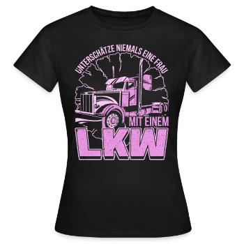 Camionneur femmes - camionneuse et camionneuse Gesche - T-shirt Femme - noir - Devant - AI Model Female 172 dark (172cm)