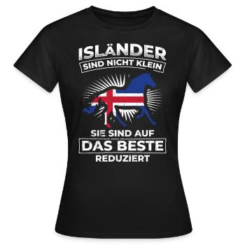 Islandpferde Isländer Pferde Geschenk Isi Toelt Tö - Frauen T-Shirt - Schwarz - Vorne - AI Model Female 172 dark (172cm)