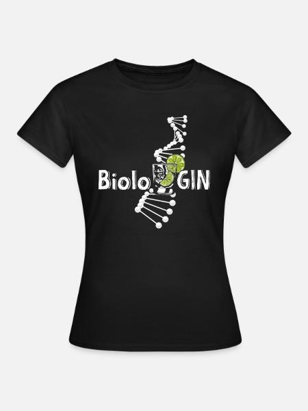 BioloGIN Gin Liebhaberin - Frauen T-Shirt - Schwarz
