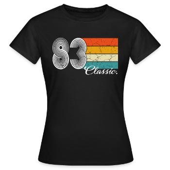 1983 Limited Edition, 1983 Classic Birthday Gif - Frauen T-Shirt - Schwarz - Vorne - AI Model Female 172 dark (172cm)