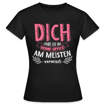Home Office Freundin Arbeit Freundschaft Lieblings - Frauen T-Shirt - Schwarz - Vorne - AI Model Female 172 dark (172cm)