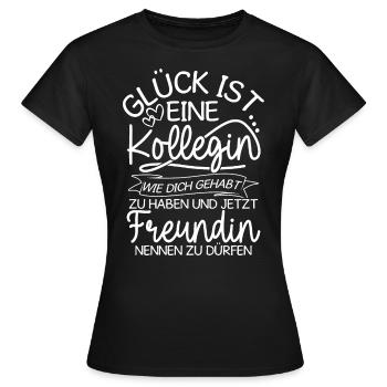 Kollegin Geschenk Arbeit Job Kolleginnen Spruch - Frauen T-Shirt - Schwarz - Vorne - AI Model Female 172 dark (172cm)