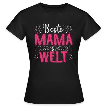 Mutter Muttertag Spruch Lieblingsmama Muttertagsge - Frauen T-Shirt - Schwarz - Vorne - AI Model Female 172 dark (172cm)