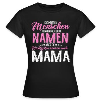 Mutter Muttertag Name Lieblingsmama Liebe zur Mum - Frauen T-Shirt - Schwarz - Vorne - AI Model Female 172 dark (172cm)