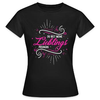 Meine Lieblingsfreundin Freundschaft Lästerschwest - Frauen T-Shirt - Schwarz - Vorne - AI Model Female 172 dark (172cm)