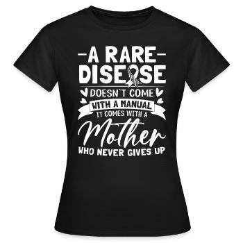 Maladie rare Mama Zebra Spread Awareness Rare - T-shirt Femme - noir - Devant - AI Model Female 172 dark (172cm)