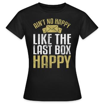 Facteur Transporteur Bureau de poste Boîte aux lettres Travailleur des postes - T-shirt Femme - noir - Devant - AI Model Female 172 dark (172cm)