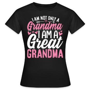 Je suis une arrière-grand-mère Drôle de grand-mère Gigi Mamaw - T-shirt Femme - noir - Devant - AI Model Female 172 dark (172cm)