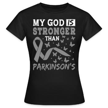 Parkinson-Bewusstsein Zentrales Nervensystem - Frauen T-Shirt - Schwarz - Vorne - AI Model Female 172 dark (172cm)
