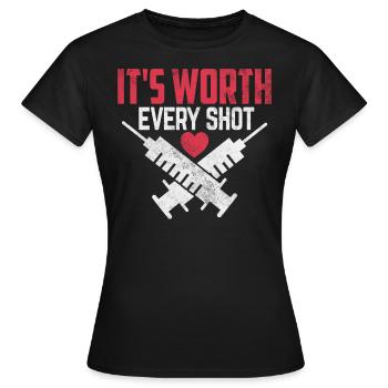 Drôle FIV Prélèvement d’ovules Jour Embryologie - T-shirt Femme - noir - Devant - AI Model Female 172 dark (172cm)