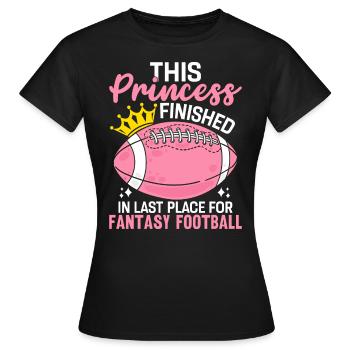 Cette princesse a terminé à la dernière place FFL Girls - T-shirt Femme - noir - Devant - AI Model Female 172 dark (172cm)