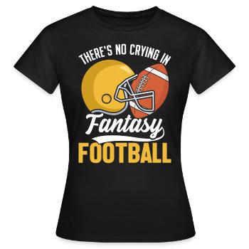 Il n’y a pas de pleurs dans le Fantasy Football Commish - T-shirt Femme - noir - Devant - AI Model Female 172 dark (172cm)