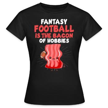 Lustiger Fantasy Football Draft Kickers Kommissar - Frauen T-Shirt - Schwarz - Vorne - AI Model Female 172 dark (172cm)