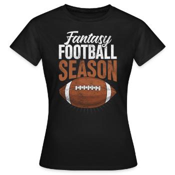 Fantasy Football Saison Repêchage Kickers Drôle FFL - T-shirt Femme - noir - Devant - AI Model Female 172 dark (172cm)