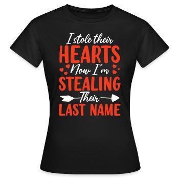 Lustiger Adoptions-Gotcha Adoption von Pflegefamilien - Frauen T-Shirt - Schwarz - Vorne - AI Model Female 172 dark (172cm)