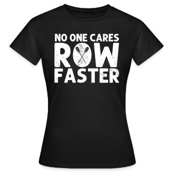 Personne ne s’en soucie Aviron barreur Rameurs drôle - T-shirt Femme - noir - Devant - AI Model Female 172 dark (172cm)