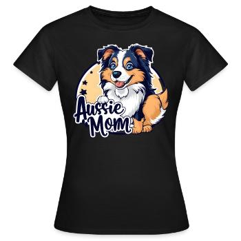Aussie Mom - Women's T-Shirt - black - Front - AI Model Female 172 dark (172cm)