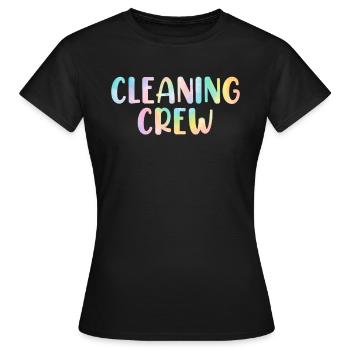 Équipe de nettoyage Tie Dye Nettoyage de femme de ménage - T-shirt Femme - noir - Devant - AI Model Female 172 dark (172cm)