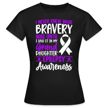 Je n’ai jamais su ce qu’était la bravoure jusqu’à ce que Funny - T-shirt Femme - noir - Devant - AI Model Female 172 dark (172cm)
