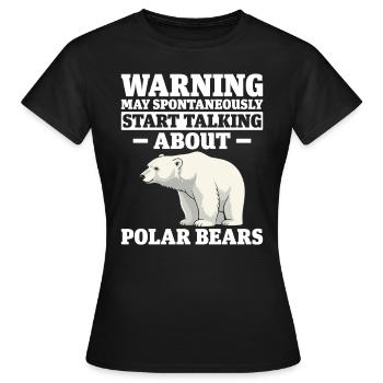 Lustige Eisbären Bedrohte Spezies Arktis - Frauen T-Shirt - Schwarz - Vorne - AI Model Female 172 dark (172cm)