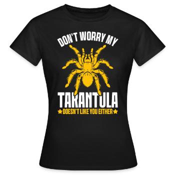 Tarentule Arachnide Araignées Poilues Exotique Drôle - T-shirt Femme - noir - Devant - AI Model Female 172 dark (172cm)