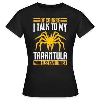 Tarentule Entomologie Arachnide Animaux exotiques Drôle - T-shirt Femme - noir - Devant - AI Model Female 172 dark (172cm)
