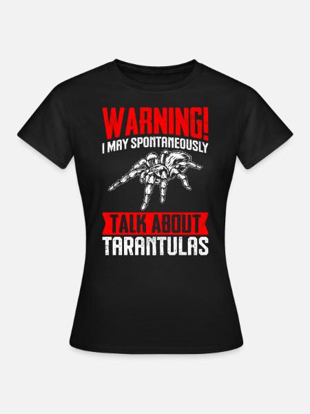 Avertissement Je peux parler spontanément de - T-shirt dam - svart