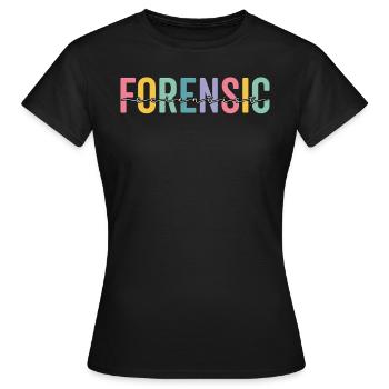Enquêteur judiciaire Enquêteur de scène de crime - T-shirt Femme - noir - Devant - AI Model Female 172 dark (172cm)