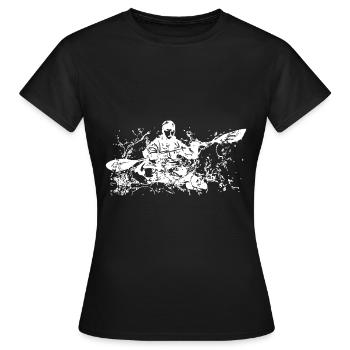 Kayak en eaux vives - T-shirt Femme - noir - Devant - AI Model Female 172 dark (172cm)