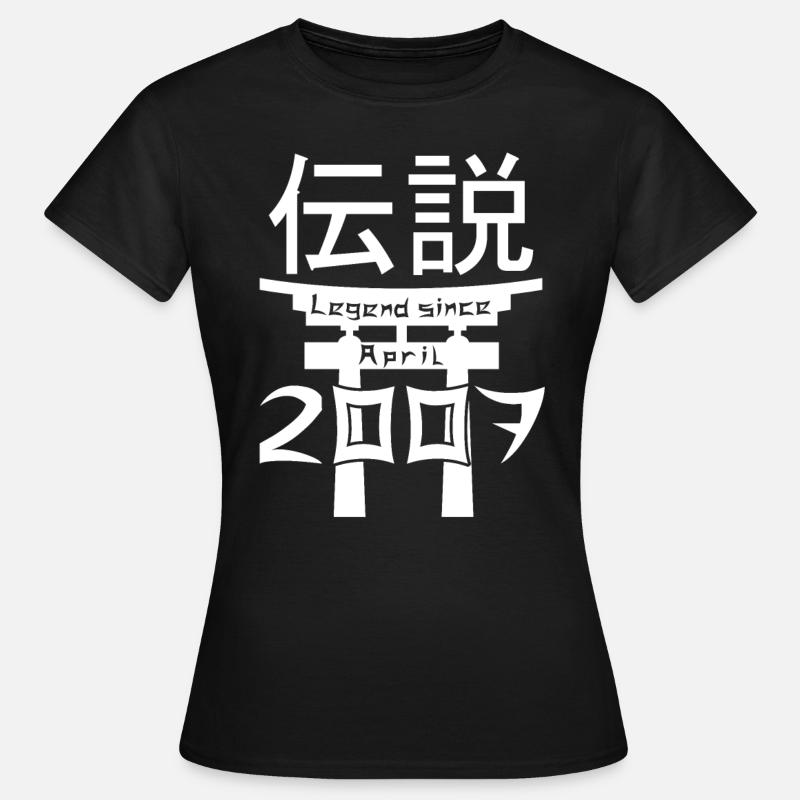 Legend since April 2007 Birthday Gift - Women's T-Shirt - black
