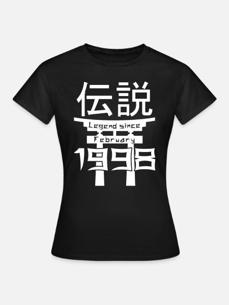 Legend since February 1998 Birthday Gift - Women's T-Shirt - black