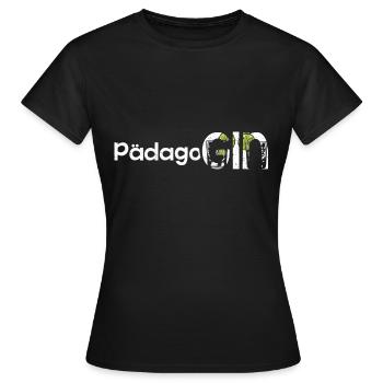 PädagoGIN - Geschenk für Gin Liebhaberin Verkostun - Frauen T-Shirt - Schwarz - Vorne - AI Model Female 172 dark (172cm)