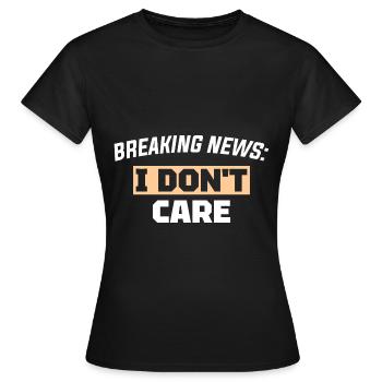 DERNIÈRES NOUVELLES - T-shirt Femme - noir - Devant - AI Model Female 172 dark (172cm)
