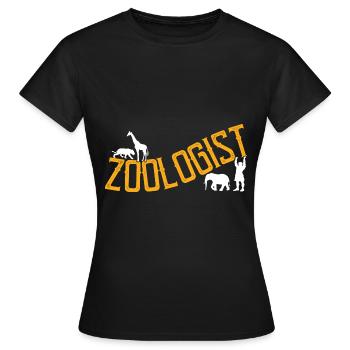Zoowärter Zoologie - Frauen T-Shirt - Schwarz - Vorne - AI Model Female 172 dark (172cm)