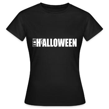 Halloween Hangman - Frauen T-Shirt - Schwarz - Vorne - AI Model Female 172 dark (172cm)