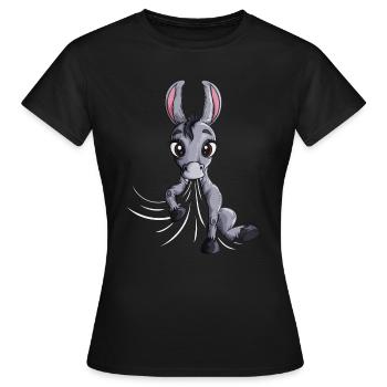 Ongulés Couverture d’âne Pyjama Chemise câline Pyjama Pyjama - T-shirt Femme - noir - Devant - AI Model Female 172 dark (172cm)