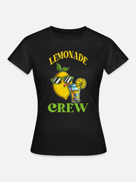 Lemon Crew Limo Lemon Gift Lemon Fan - T-shirt Femme - noir
