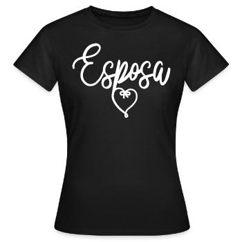 Esposa Cute Wife To Be Bride Couple Wedding Gift - Women's T-Shirt - black - Front - AI Model Female 172 dark (172cm)