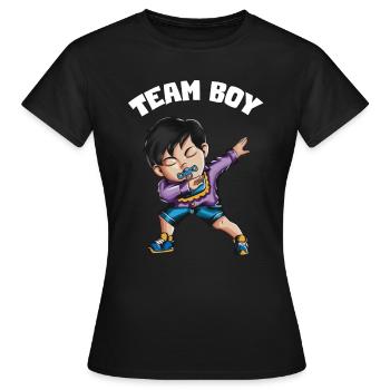 Team Boy Young Man Petit-fils Baby Infant - T-shirt Femme - noir - Devant - AI Model Female 172 dark (172cm)
