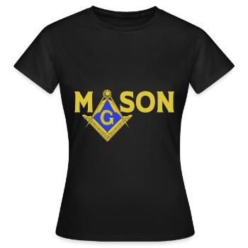 Illuminati Freimaurer - Frauen T-Shirt - Schwarz - Vorne - AI Model Female 172 dark (172cm)