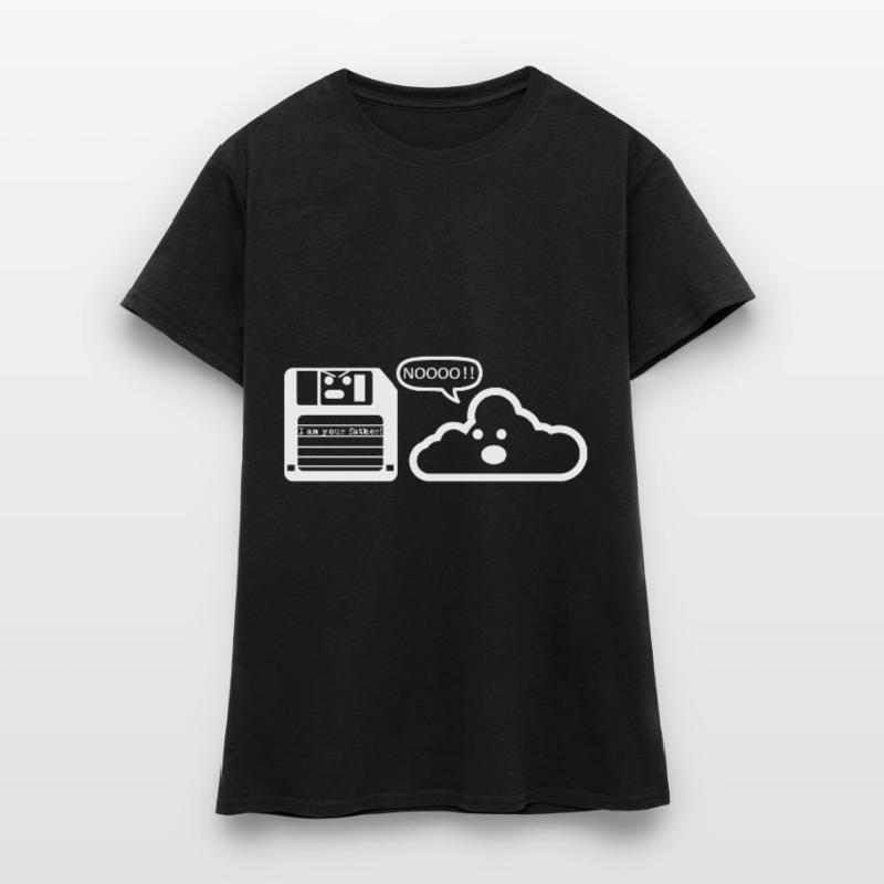 Diskette Cloud Programmierer Frauen T-Shirt