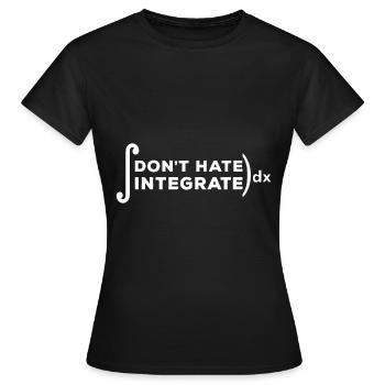 Integrate mathematics - Women's T-Shirt - black - Front - AI Model Female 172 dark (172cm)