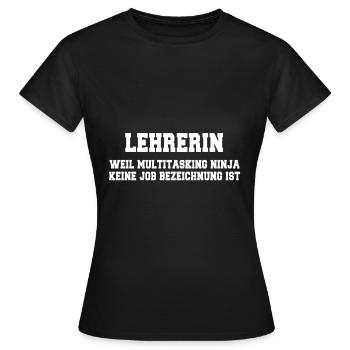 Lehrerin - Frauen T-Shirt - Schwarz - Vorne - AI Model Female 172 dark (172cm)
