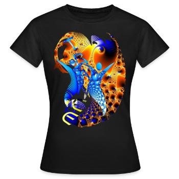 trance mission - Frauen T-Shirt - Schwarz - Vorne - AI Model Female 172 dark (172cm)
