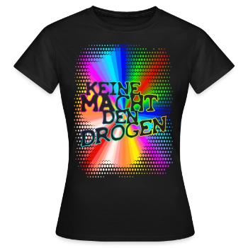 NE PAS FAIRE DE MÉDICAMENTS - T-shirt Femme - noir - Devant - AI Model Female 172 dark (172cm)