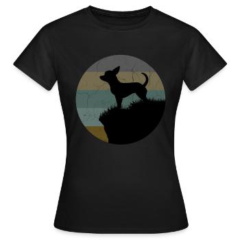 Chihuahua - Women's T-Shirt - black - Front - AI Model Female 172 dark (172cm)