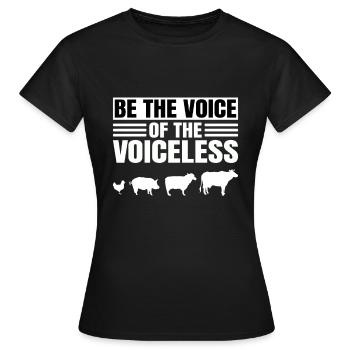 Soyez la voix des sans voix - T-shirt Femme - noir - Devant - AI Model Female 172 dark (172cm)