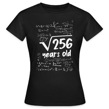 16e anniversaire - T-shirt Femme - noir - Devant - AI Model Female 172 dark (172cm)